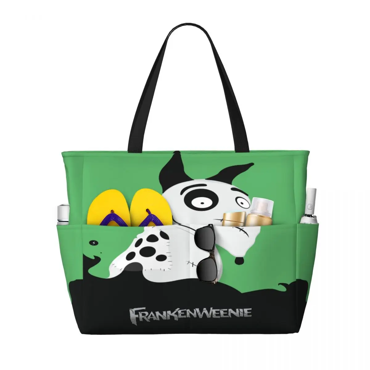 Пляжная большая сумка Frankenweenie Sparky Dog на заказ женские пляжные дорожные сумки