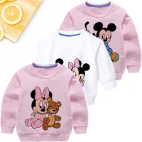 disney winter childrens hoodie print mickey minnie cartoon fashion sweatshirt 2 to 5 years old boy girl clothes baby casual top
