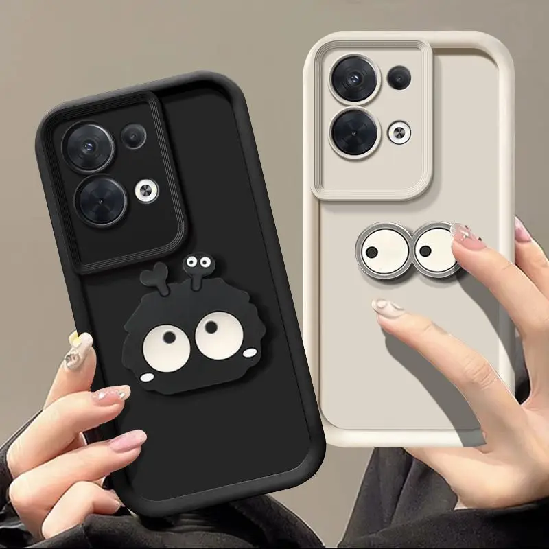 Фото Милый силиконовый чехол с 3D-глазами для Xiaomi 17T Pro, 15T, 14T, 13T, 11T, Mi 13, 12, 11 Lite 5G NE, противоударный чехол №3
