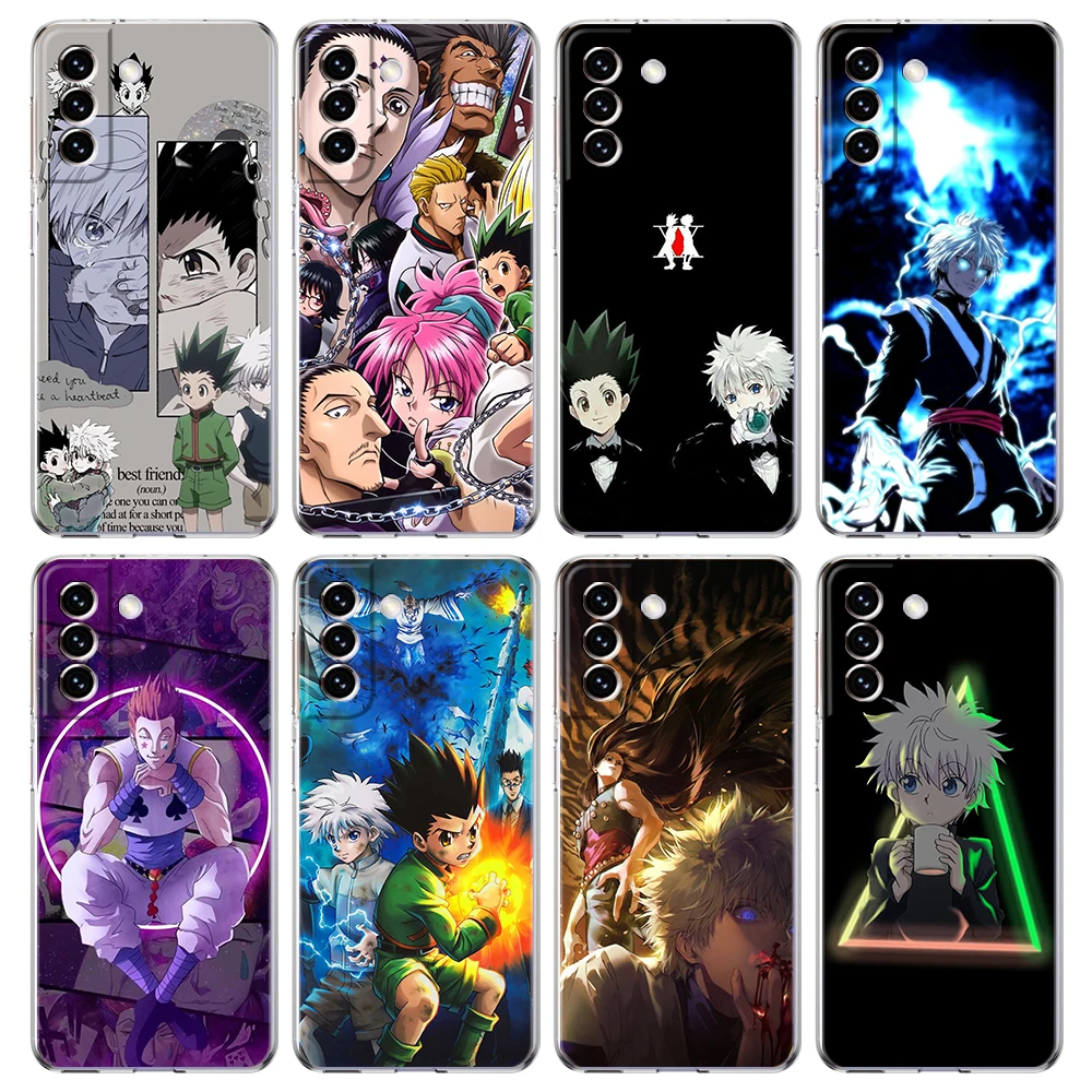 

Hunter X Hunter HXH Phone Case Cover for Samsung Galaxy S22 S21 S20 Ultra S21 S20 FE S22 S21 S20 S10 S9 Transparent Soft Shell