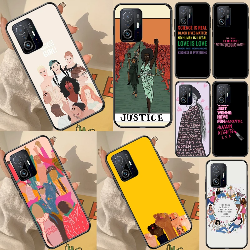 

Чехол для телефона от феминизма для POCO X4 X3 Pro F3 M3 M4 Pro X3 GT, чехол для Xiaomi 11T Pro 12 X Mi 11 Lite