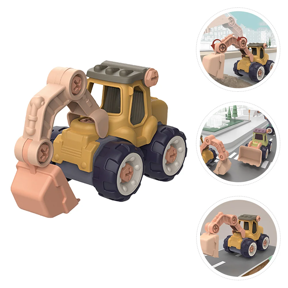 

1 Set Educational Assemble Engineering Vehicle DIY for Kids Children