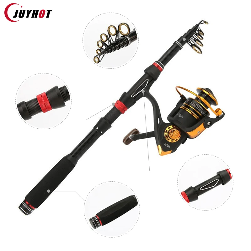 

Portable Telescopic Fishing Rods Travel Sea Pole 1.8m 2.1m 2.4m 2.7m 3.0m Super Hard Carbon Rivers Lakes Fishing Rod Pesca