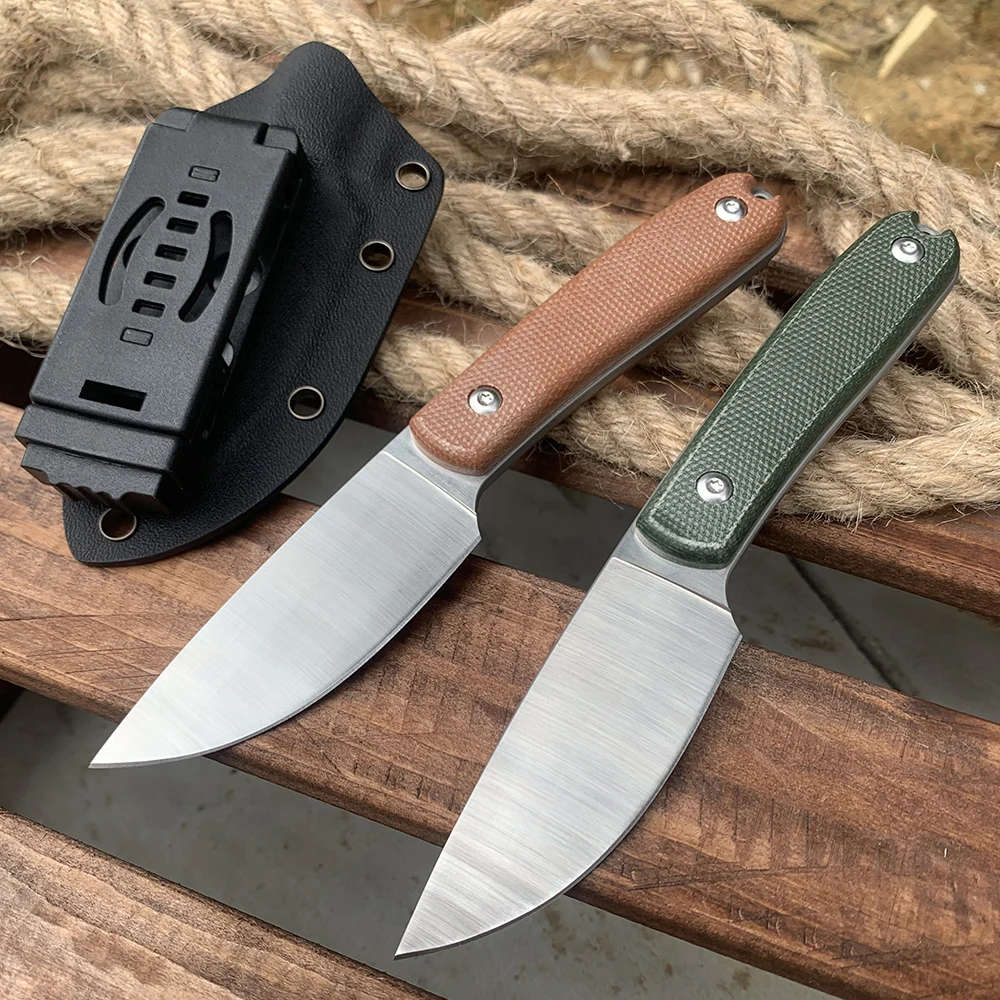 Стальной нож для кемпинга с фиксированным лезвием