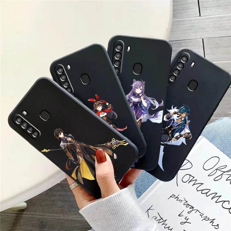 

Genshin Impact Project Game Phone Case For Samsung Galaxy S20 S20FE S20 Ulitra S21 S21FE S21 Plus S21 Ultra Liquid Silicon Back