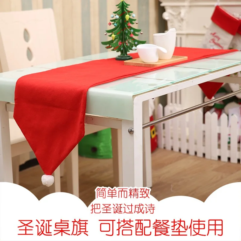 

Christmas Tablecloth Party Atmosphere Venue Arrangement Table Flag Banner Decoration Home Christmas Gifts 2024 New Year