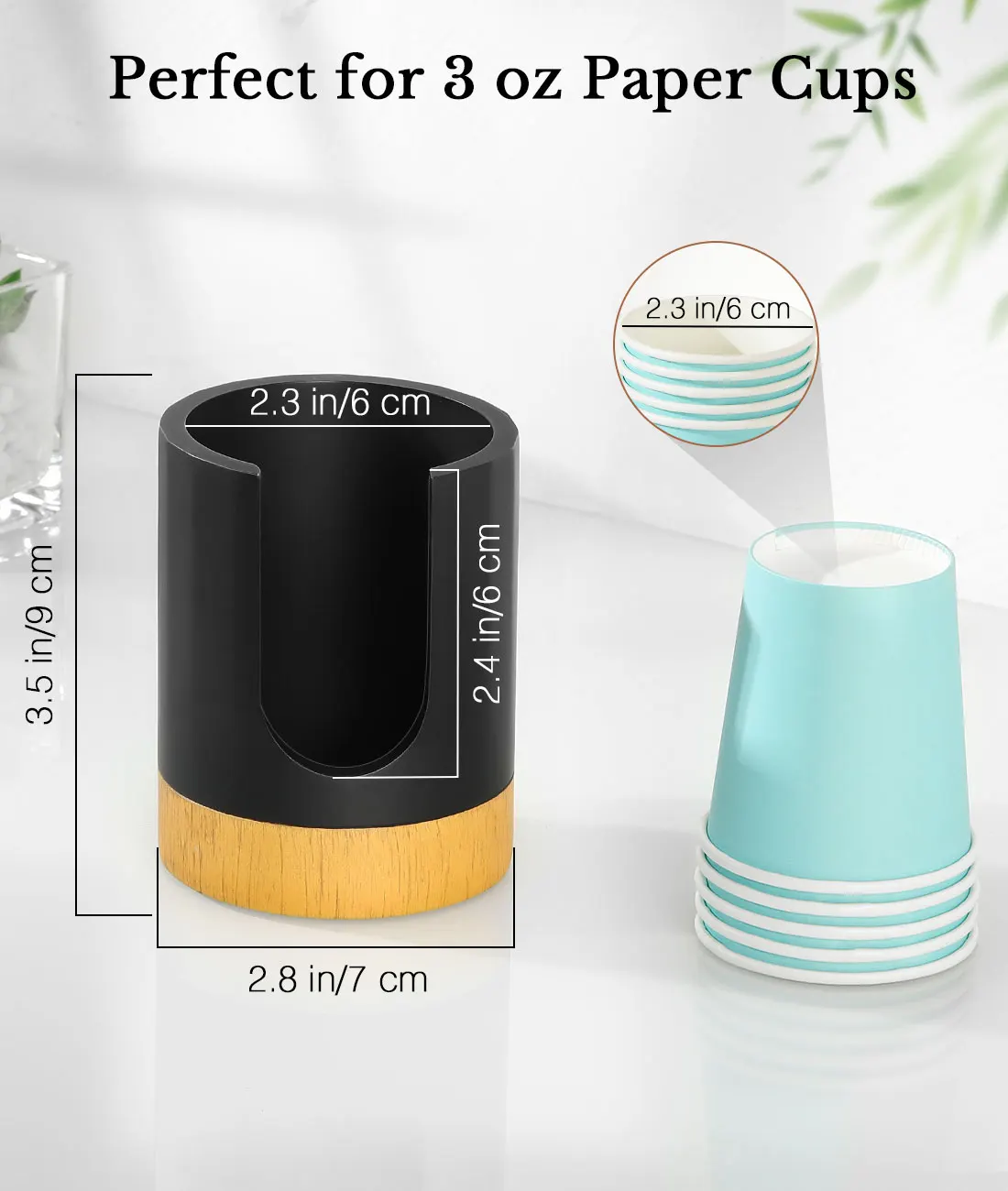 Диспенсер для чашек Luxspire ванной комнаты диспенсер Dixie 3 унции стаканов из смолы