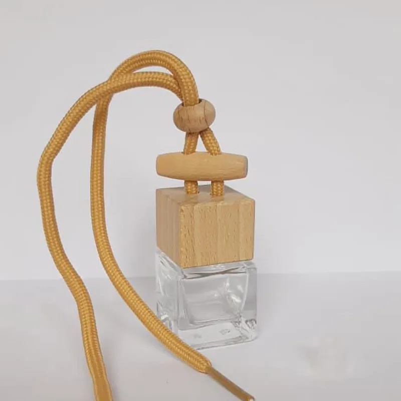 

Мини-деревянная подвесная бутылка для ароматерапии, диффузор для духов, подвесной автомобиль, пустая стеклянная бутылка для духов, автомобильный декор