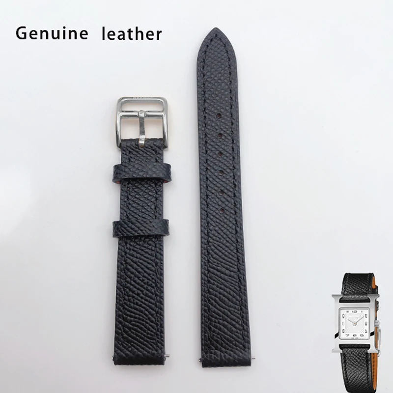Strap genuine leather 16MM20MM suitable for Herme-s watch strap HH strap high quality soft and breathable all-steel buckle