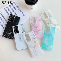 note 20 ultra matte phone case for samsung galaxy s22 s21 s8 s9 plus s20fe s10e marble back cover shockproof slim protect fundas