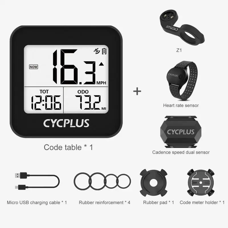 

Велокомпьютер CYCPLUS G1 GPS, спидометр, секундомер, измеритель мощности для Garmin Zwift XOSS G, велосипедные аксессуары
