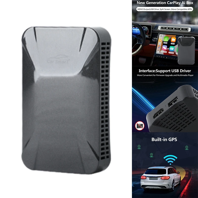 

Беспроводной автомобильный мультимедийный плеер Carplay, Android 11, подключи и работай, Ai Box для Mercedes Benz - Volvo Ford Nissan