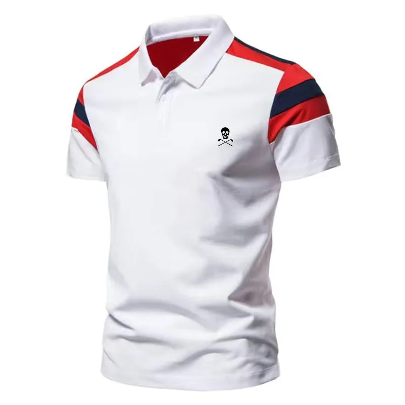 

Men's Golf T-shirt Summer Fashion Sports Casual Golf Wear Short Sleeve Shirt Polyester/spandex Man's Lapel Polo-shirt