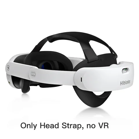 Головной ремень Hibloks 6000 мАч для аккумулятора Meta Quest 3, Регулируемый головной ремень со встроенной зарядкой для наушников Qculus Quest 3, аксессуары