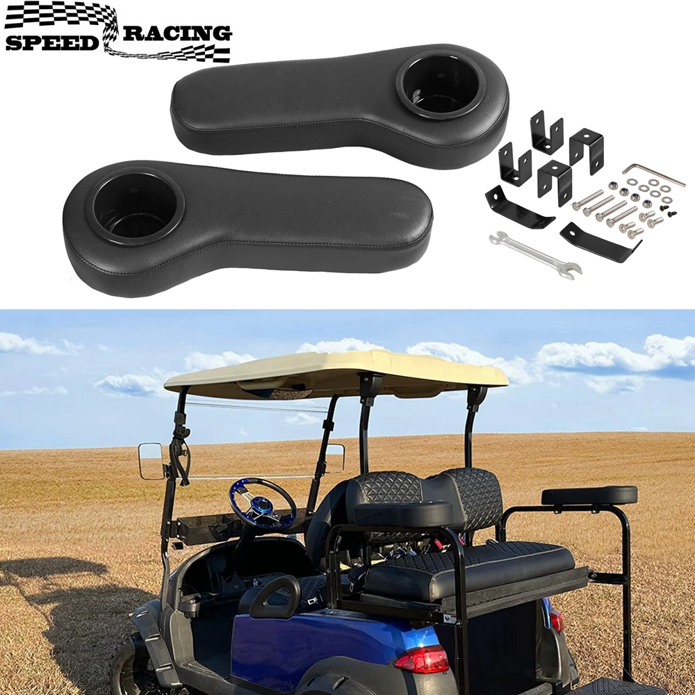 Golf Cart munirater Rear Seat Armrest  Cushion Cup Holder Re
