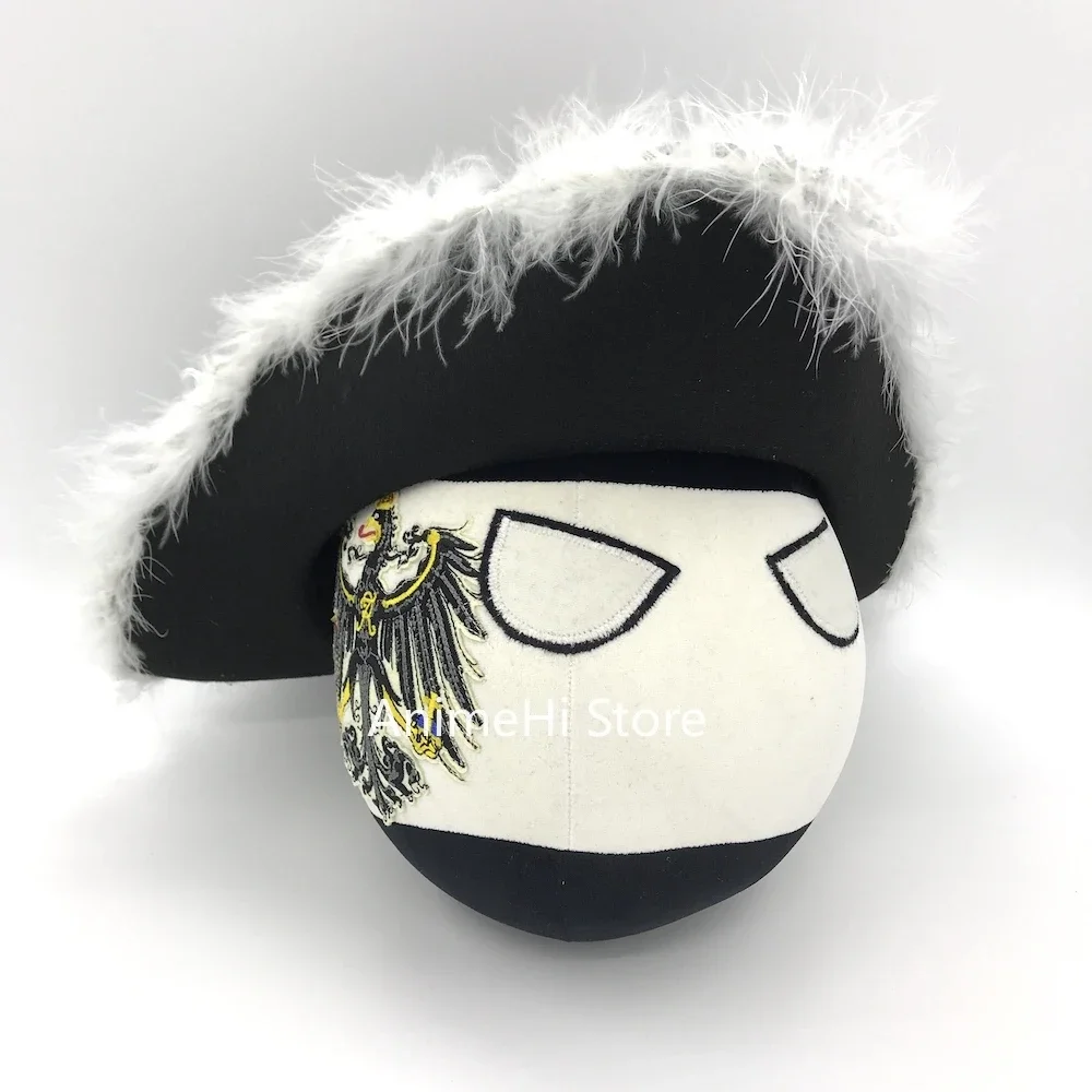 Фото Prussia Ball and Tricorne Pickelhaube The Prussian армейский шлем кукла countryballs плюшевые игрушки для косплея Polandball плюшевая игрушка в подарок №2