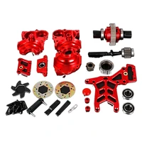 CNC Differential Gear Box Complete With Brake Disc/Pad Kit For 1/5 HPI Rofun Rovan KM BAJA 5B 5T 5SC Rc Car Parts