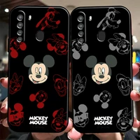 disney fashion mickey mouse phone case for samsung galaxy a32 4g 5g a51 4g 5g a71 4g 5g a72 4g 5g carcasa liquid silicon soft