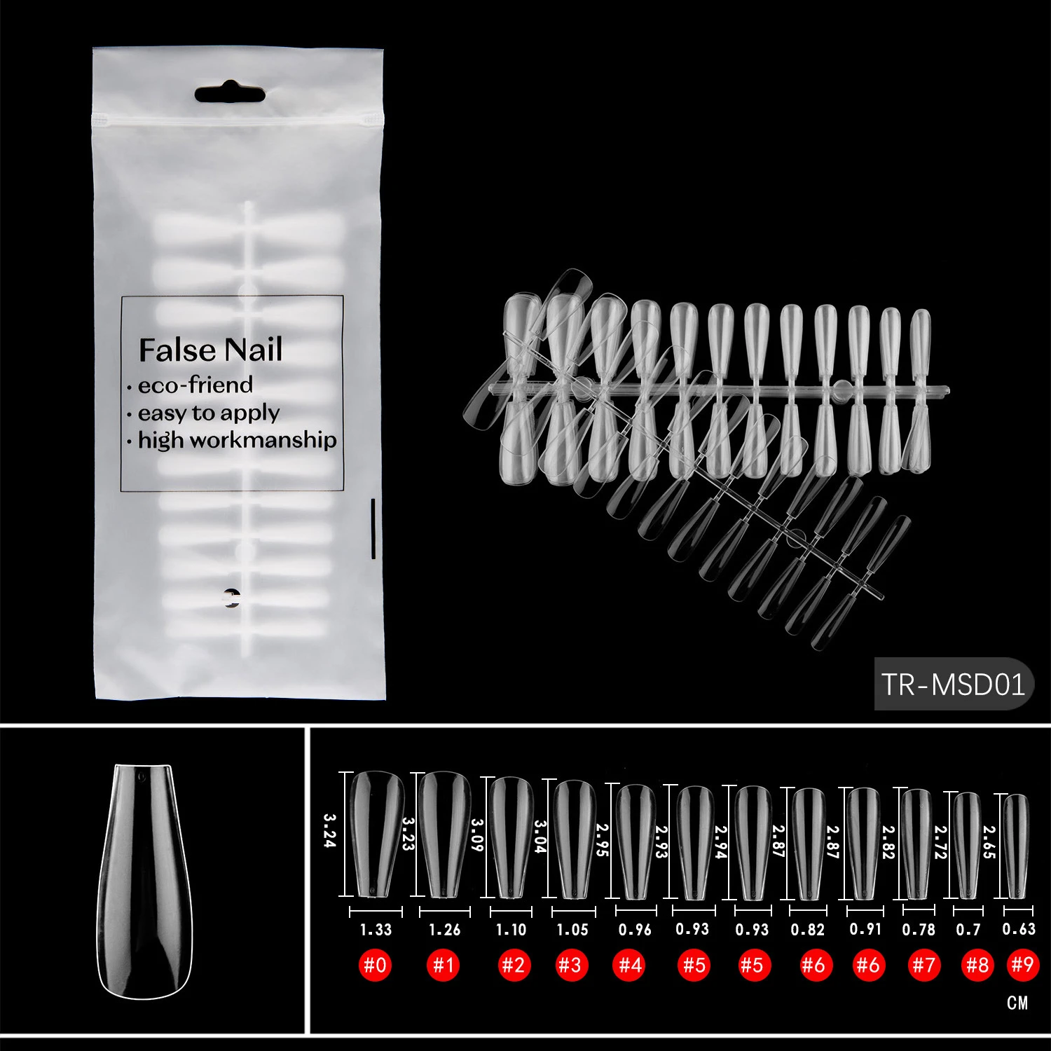 

Накладные Типсы для наращивания ногтей, 240 шт.