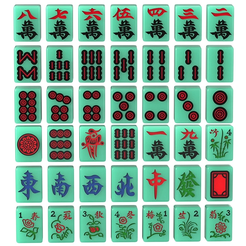 Chinese Mahjong Tiles UV Crystal Epoxy Resin Mold 21 Cavities Game Dominoes Silicone Mould DIY Crafts Jewelry Decor Mold