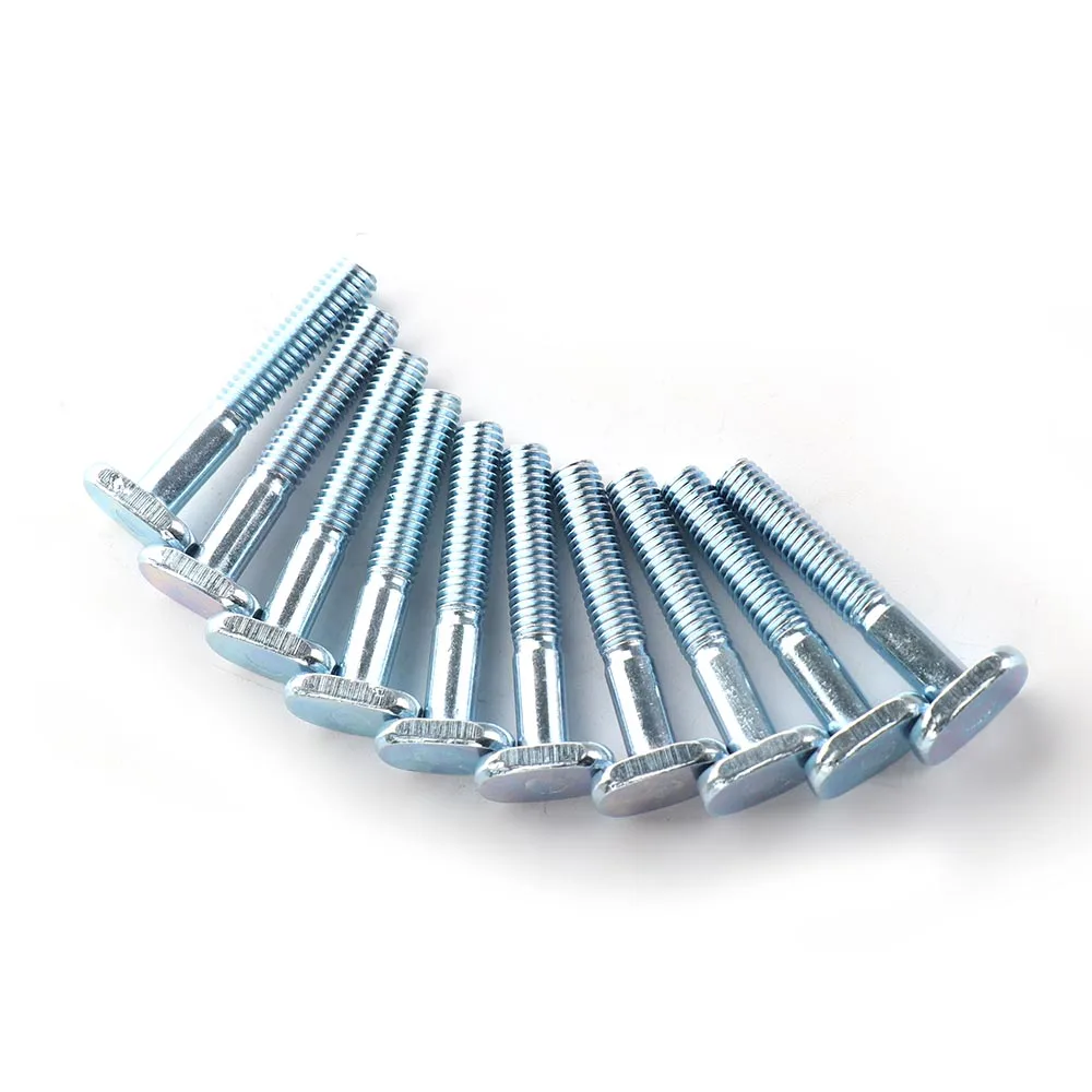 

10Pcs M6X40Mm T-Nut T Sliding Screws For Miter Track Woodworking Tool