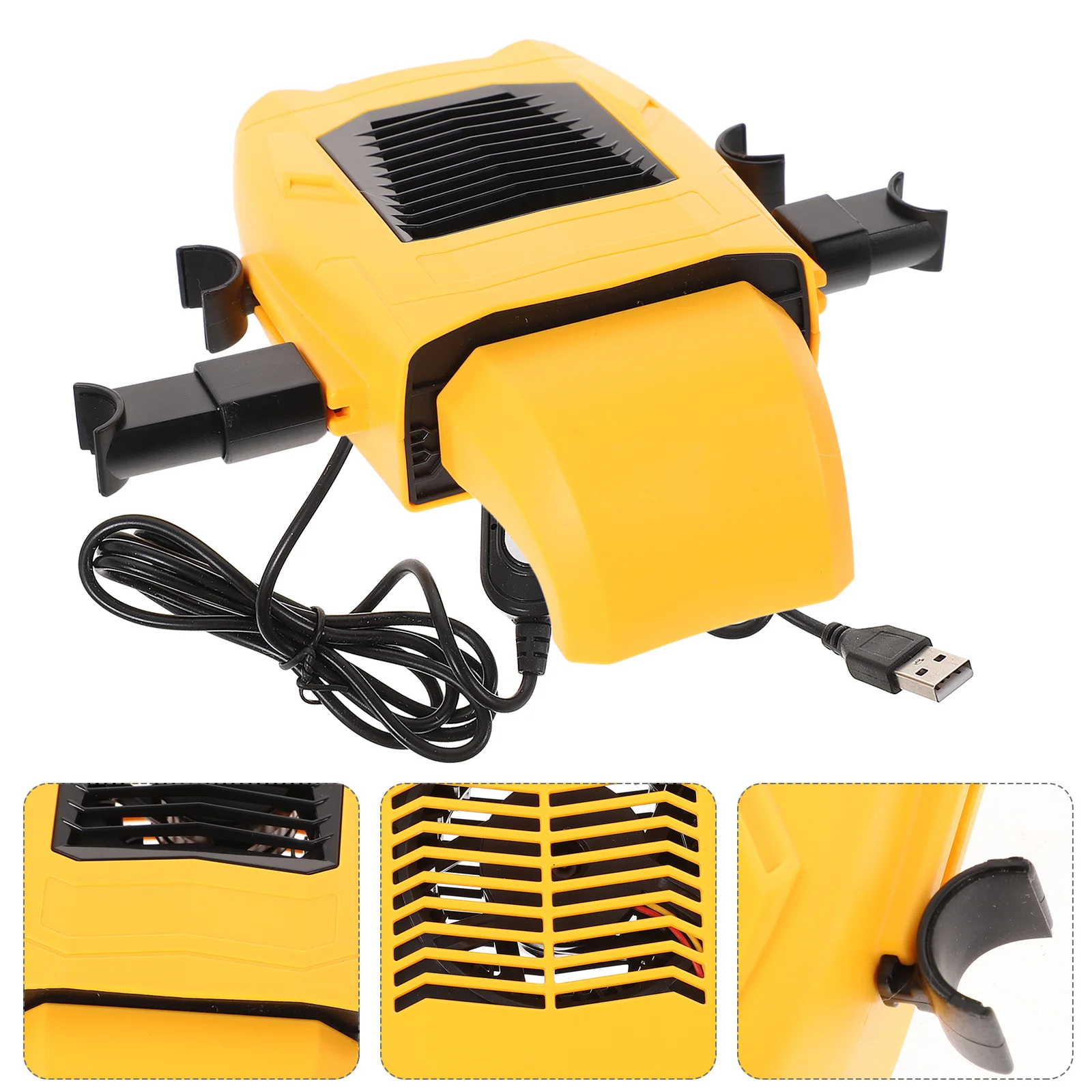 

Infant Head Pillow Car Window Fan Summer Car Accessories 16.8X11X5CM Vehicle Fan Yellow Auto Heater Fan Car Mounted Fan Car Fan