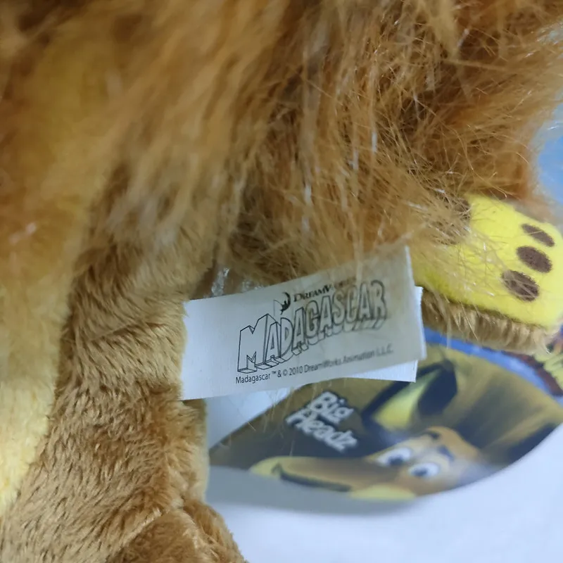 Мадагаскарский Алекс Лев плюшевая игрушка мягкая набивная кукла 25 см