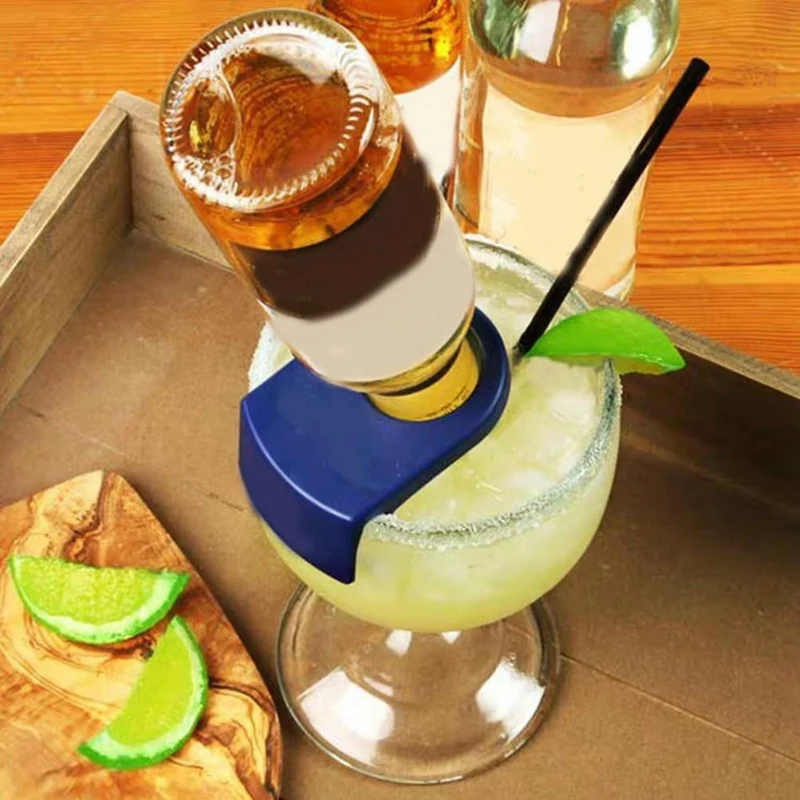 Beer Snaps Cocktail Bottle Clips Holder Plastic Drinking Stemware For Birthday Wedding Parties