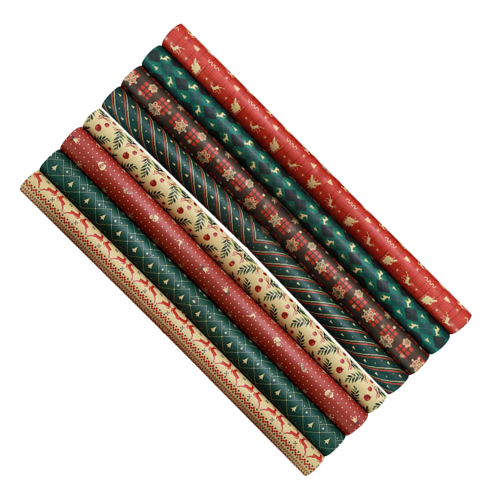 

Christmas Wrapping Paper DIY Craft Supplies Wrapper Present Wrappers Bouquet Gift