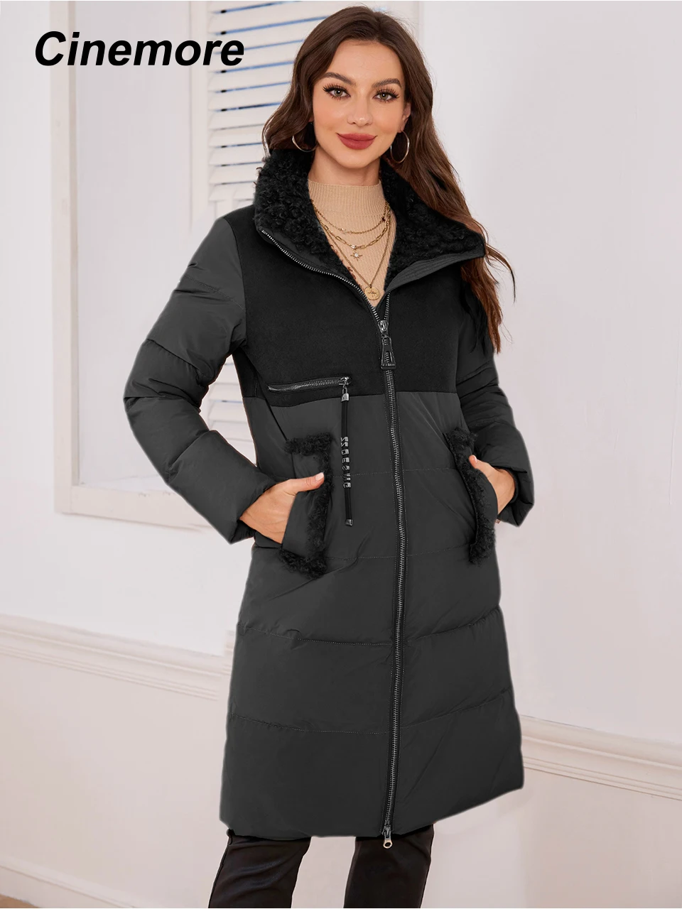 Женская зимняя куртка Cinemore с капюшоном