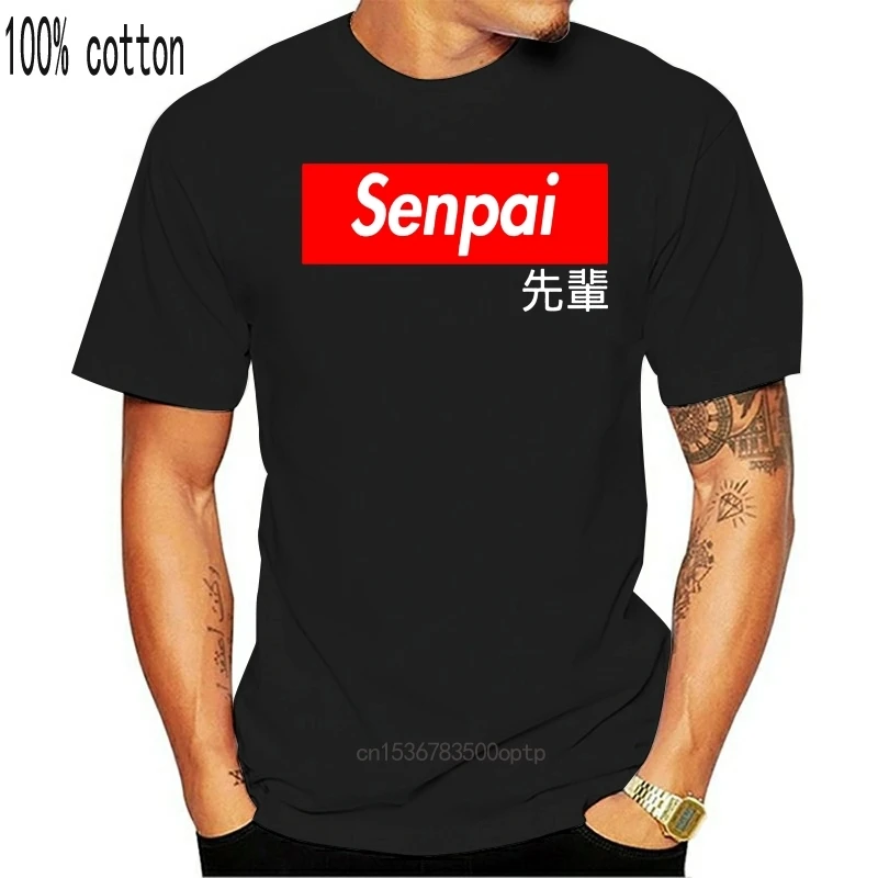 

Man Clothing Japanese Anime Senpai T-Shirt Funny Anime Men'S Tee Shirt Short Sleeve New Cotton T-Shirts Men Clothing Best T Shi