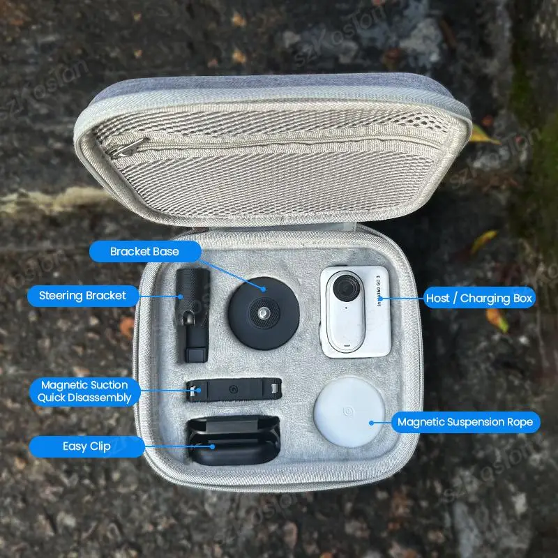 Фото Портативная дорожная водонепроницаемая сумка для хранения для Insta 360 GO 3S/GO 3, аксессуары для Insta360 GO 3S/GO 3 Vlog №2