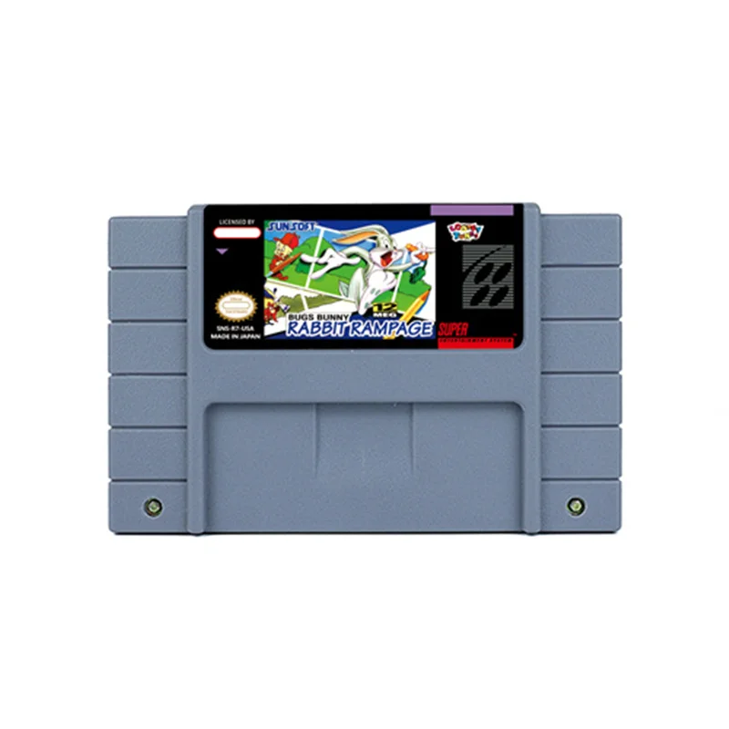 

Игра Жук зайчик-кролик растягивающаяся экшн-игра для SNES 16 бит
