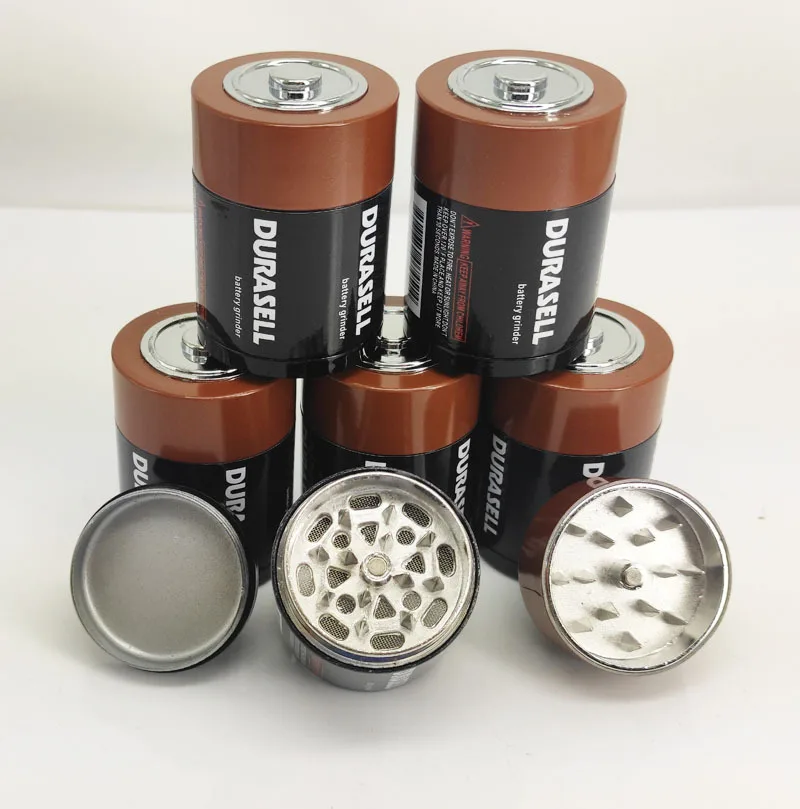 

3-layer metal tobacco zinc alloy smoke breaker Battery smoker -free shipping