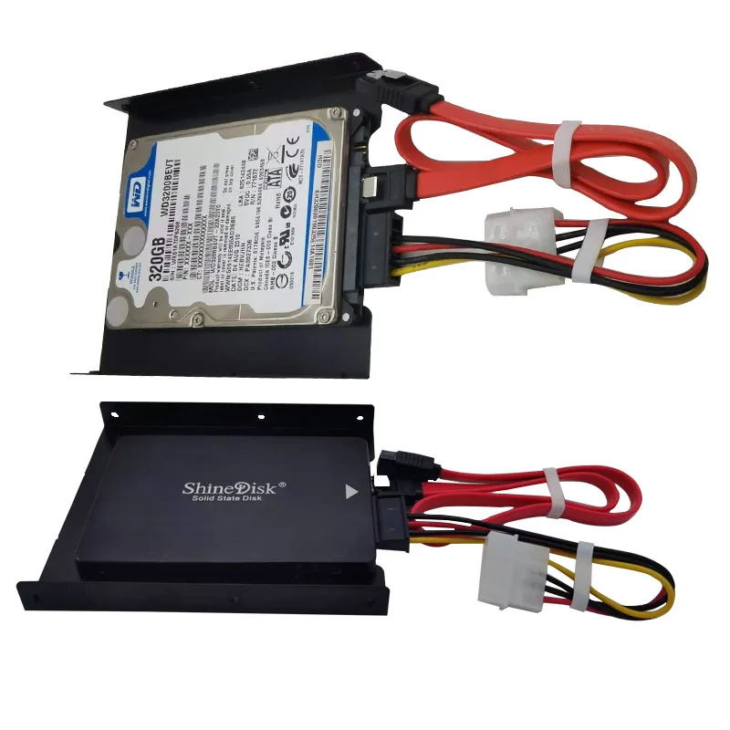

Useful 2.5 Inch SSD HDD To 3.5 Inch Metal Mounting Adapter Bracket Dock Screw Hard Drive Holder For PC Hard Drive Enclosure