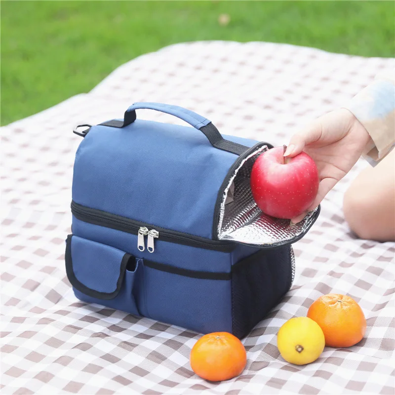 

Oxford Cool Storage Basket Multifunctional Vegetable Basket Save Space Durable Waterproof Wet Dry Separation For Outdoor Camping