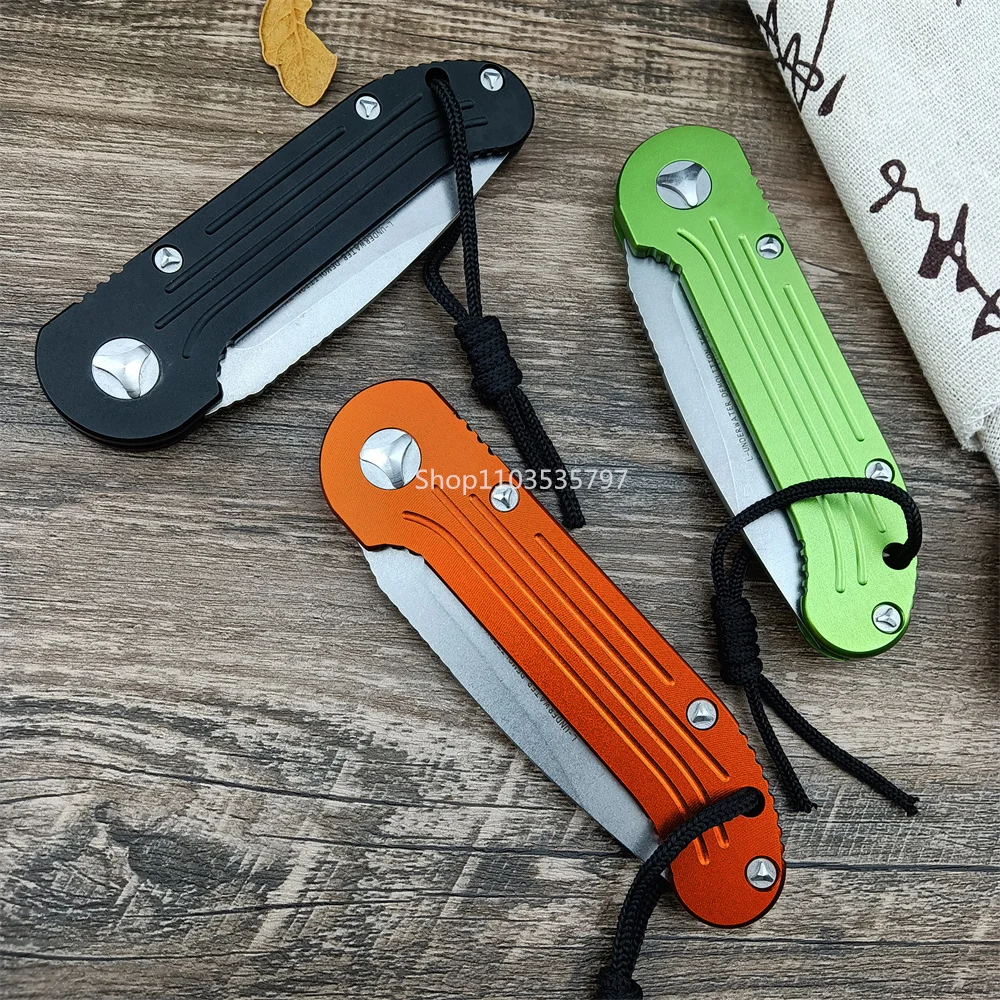 Складной Нож MICR0 135 LUDT С Вспомогательным Отверстием D2 Каменное Лезвие Ручка Из