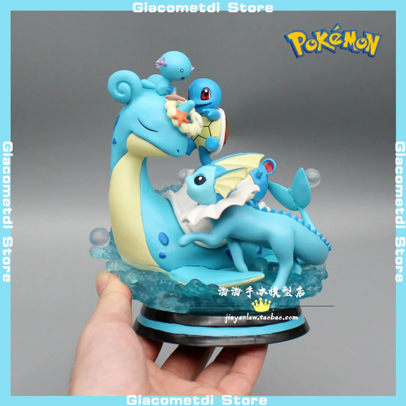 

New Pokemon Evolution Mewtwo Figure Charizard Dragonite Blastoise Venusaur Gengar Led Light Anime Figurine Pvc Statue Model Gift