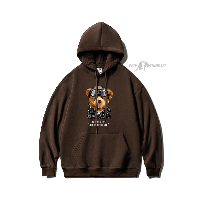 

Смешные мотоциклетные флисовые толстовки с капюшоном ExtFine, мужские зимние повседневные толстовки большого размера, толстовки унисекс, мужс...