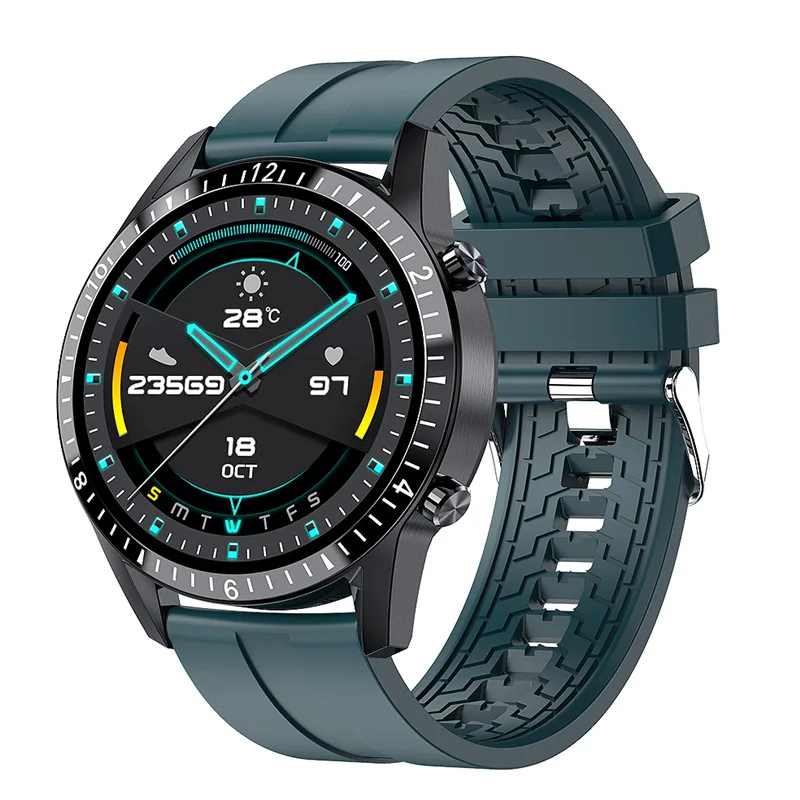 

I9 Smart Watch Fitness Tracker Blood Pressure Heart Rate Women Men Sport Watches 1.3 Inch Full Circle Colorful Display Screen