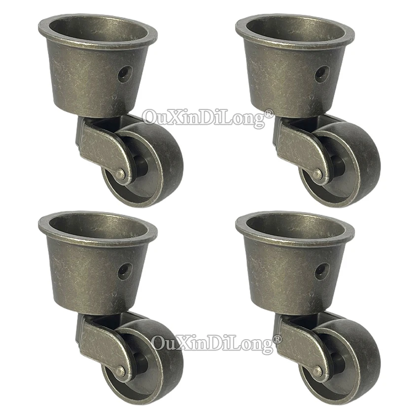 Sofa Legs Round Cup Universal Wheels Antique Castors