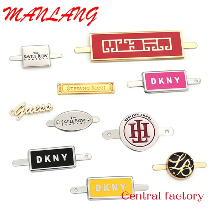 

Custom Custom fashion design handbag logo plate metal label logo for bag