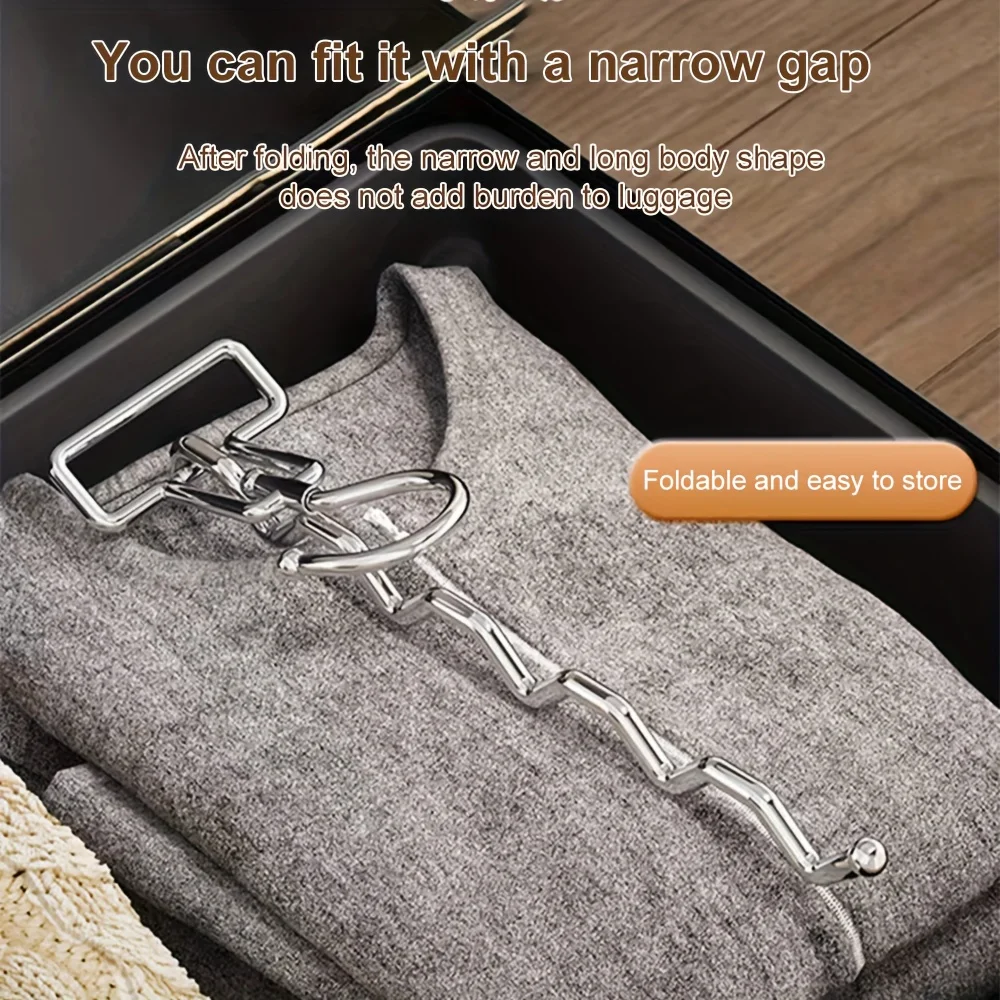Фото Портативная сушилка для одежды, складная вешалка для одежды, дорожный отель, шкаф, ящик, дверной ящик, сушилка для ткани без перфорации №3