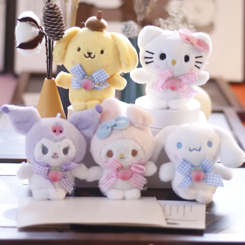 

Аниме Sanrio плюшевая подвесная игрушка Cinnamoroll Kuromi My Melody Purin Kt Cat Милая Kawaii мягкая искусственная праздничный подарок