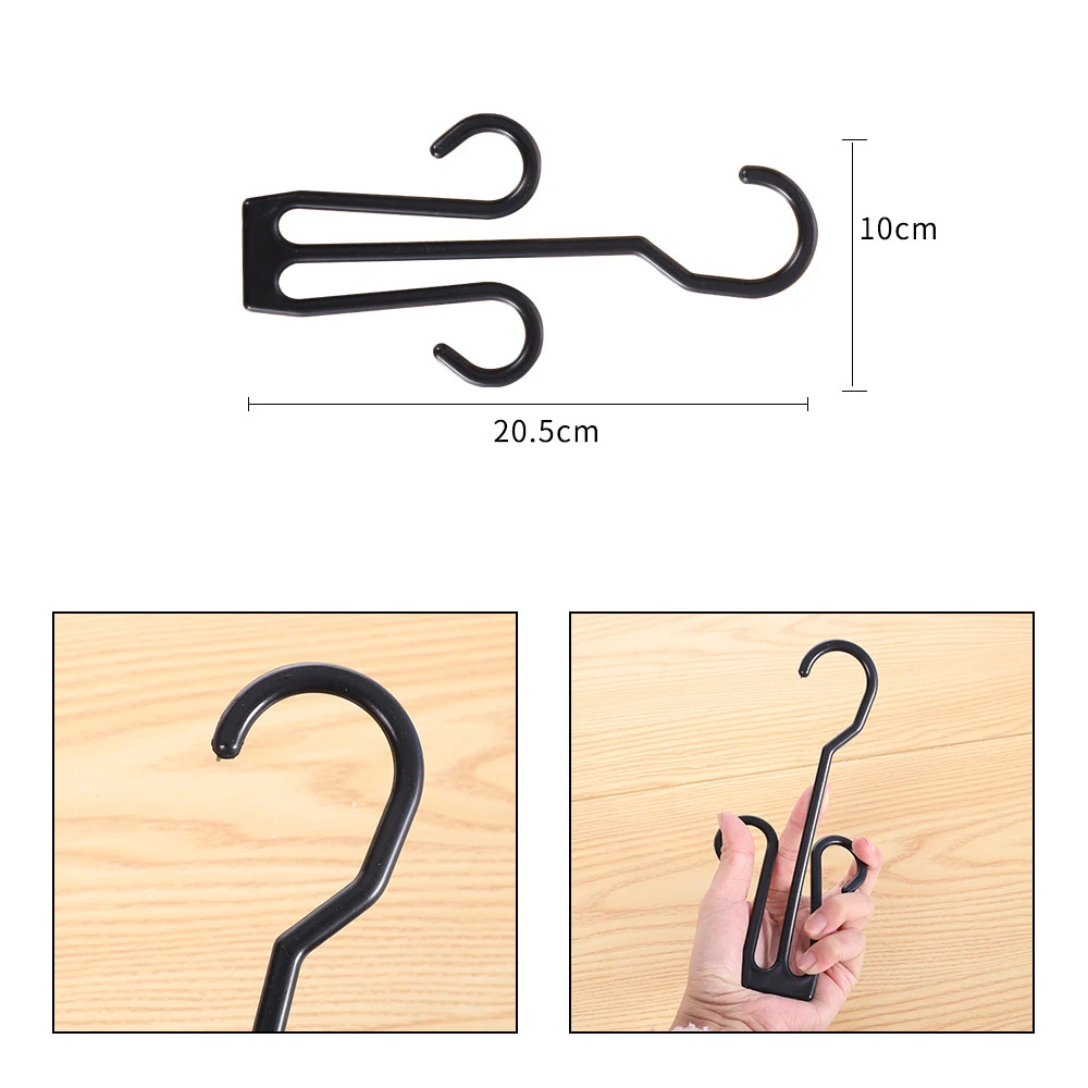 20Pcs/Lot HOT SALE Shopping Mall Display Cheap Shoe Hook Hanger Slipper Black Plastic | Hangers
