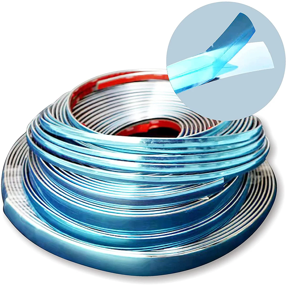 

3M Car Silver Chrome Trim Molding Strip Soft PVC Car Door Window Scratch-Proof Protector Decorative Line Strip Auto Accessories