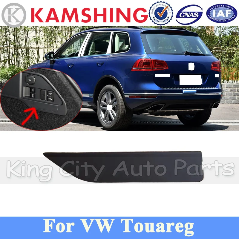 

CAPQX черная накладка на багажник, заглушка багажника для VW Touareg, крышка заднего фонаря, накладка на багажник 7P6867748