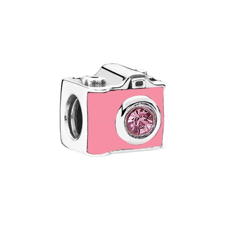 2 шт./лот розовая бусина-подвеска в виде бабочки цветов и листьев с подвеской