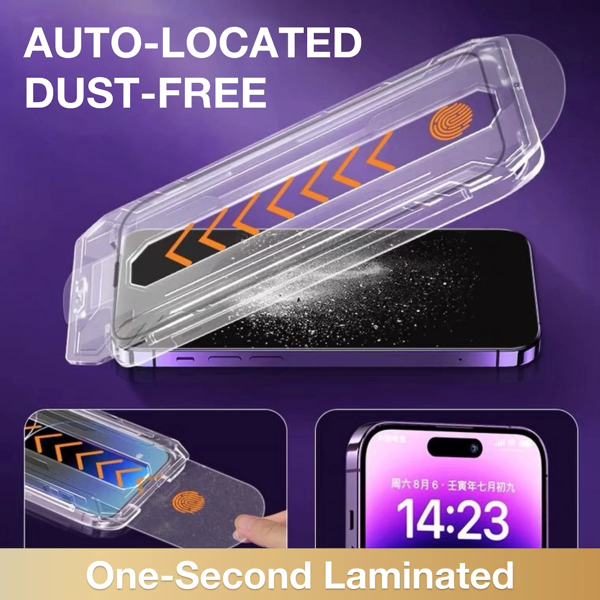 

Закаленное стекло для iPhone 15 14 PLUS 13 12 11 Pro Max XR XS X, пылезащитная пленка для экрана телефона с комплектом для установки, удаление взрыва