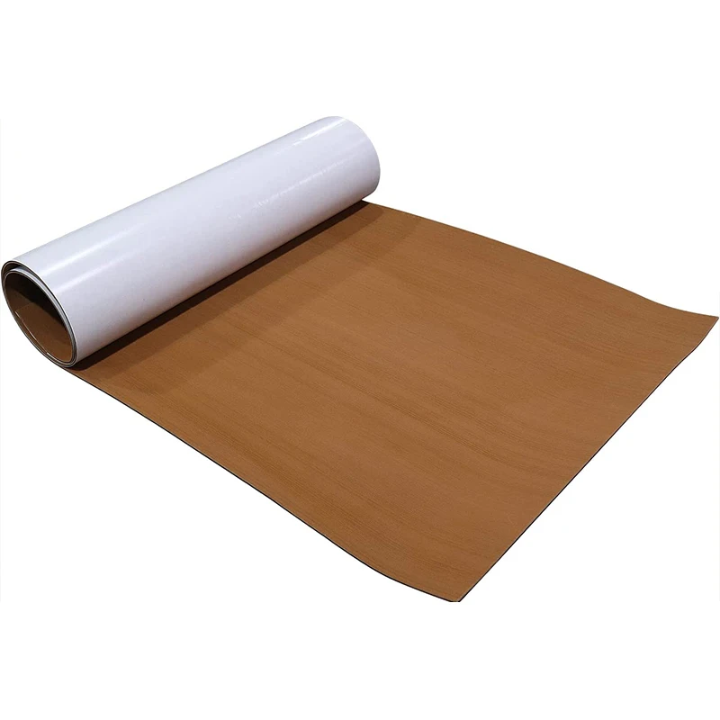 Marine Boat Floor Self-Adhesive Eva Mat 2400*450mm carving material non-slip Teak Decking suitable for yacht bathroom RV